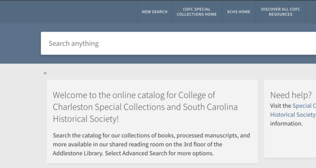 Using the New Discovery Service to Explore and Search Our Collections